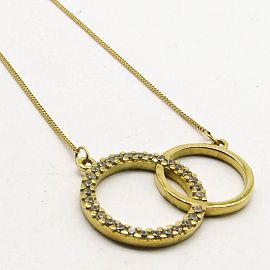 COLLAR RUEDAS CUBICS D330C 45CM /O.AMARILLO
