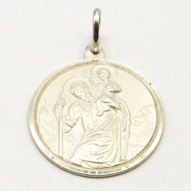 MEDALLA SAN CRISTOBAL 20MM /PLATA