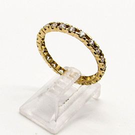 ANILLO SINFIN CUBICS /O.ROJO