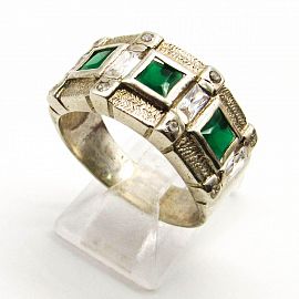 ANILLO CARRE*3 CUBICS /PLATA