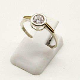 ANILLO SOLITARIO SUSANO 4023 /PLATA  Y ORO
