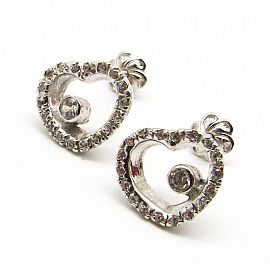 AROS CORAZON CUBICS /O.BLANCO