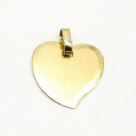 MEDALLA CORAZON 16MM /O.AMARILLO