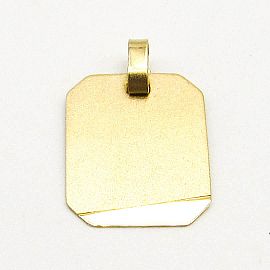MEDALLA 12x15MM /O.AMARILLO