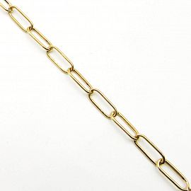 PULSERA OVALOS 18CM /O.AMARILLO