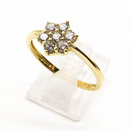 ANILLO ROSETA 3721 /O.AMARILLO