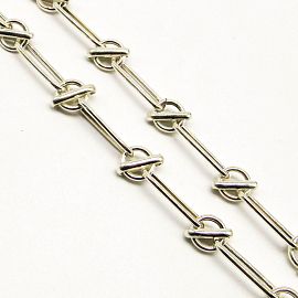 COLLAR 1*1 45CM MARINERO 975 /PLATA