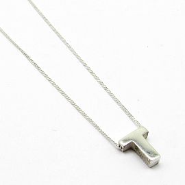 CADENA GROUMET INICIAL PASANTE 45CM /PLATA /PLATA