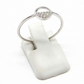 ANILLO CIRCULO CUBIC /PLATA
