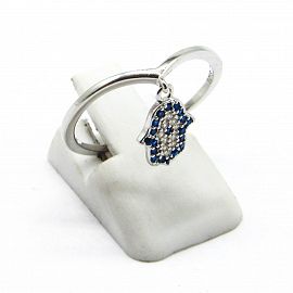 ANILLO DIJE MANITO CUBICS /PLATA