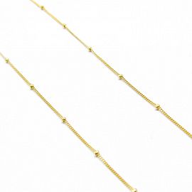 CADENA GROUMET APLIQUES 45CM /O.AMARILLO