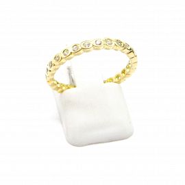ANILLO SINFIN 925 /O.AMARILLO