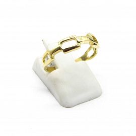 ANILLO ESLABONES CALADO /O.AMARILLO
