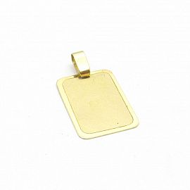 MEDALLA COMBINADA PARA GRABAR 13x18MM /O.AMARILLO