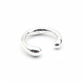 ANILLO ABIERTO RUSTICO / PLATA