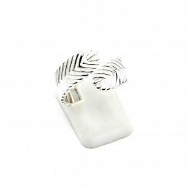 ANILLO ABIERTO DISEÑO / PLATA