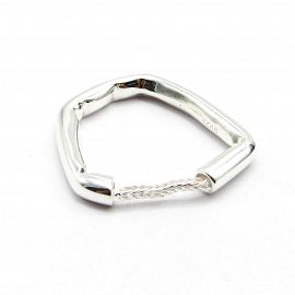 ANILLO DISEÑO CADENA / PLATA