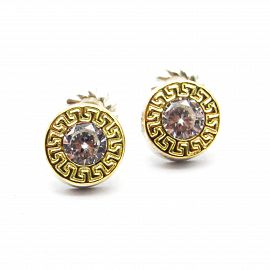 AROS GUARDA 8MM CUBIC /PLATA Y ORO