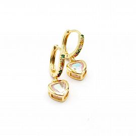 AROS ARGOLLA CORAZON / ACERO ROSE