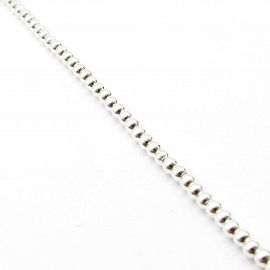 PULSERA BOLAS 3MM /PLATA