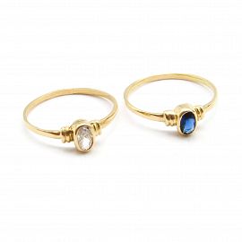 ANILLO SOLITARIO OVAL SKR2 /O.ROJO