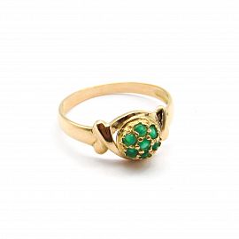 ANILLO FRUTILLA CUBICS 3245 /O.ROJO
