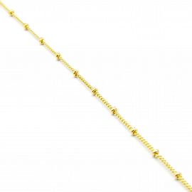 TOBILLERA GROUMET APLIQUES 24CM /O.AMARILLO