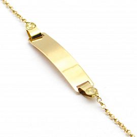 PULSERA IDENTIDAD MINI ROLO 17CM /O.ROJO