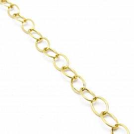 PULSERA OVALADITA 18CM /O.AMARILLO