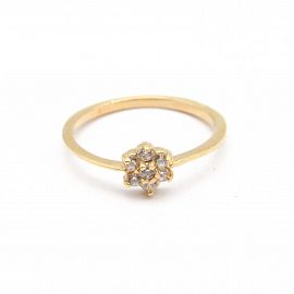 ANILLO ROSETA CUBICS 3510 /O.ROJO