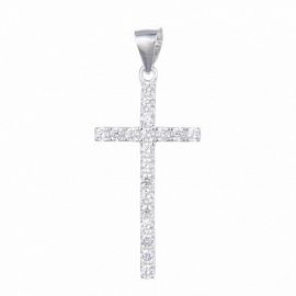 DIJE CRUZ CUBIC / PLATA