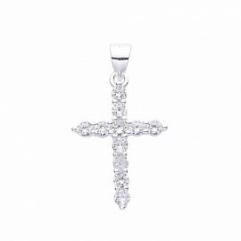 DIJE CRUZ CUBIC / PLATA