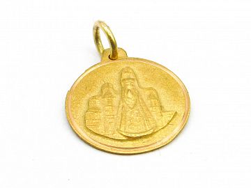 MEDALLA VIRGEN DEL VALLE 12MM /O.ROJO