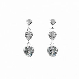 ARO  CORAZÓN CUBIC COLGANTE / PLATA