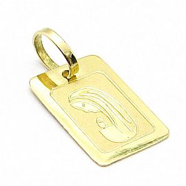 MEDALLA VIRGEN NIÑA 9x13MM 600 /O.AMARILLO