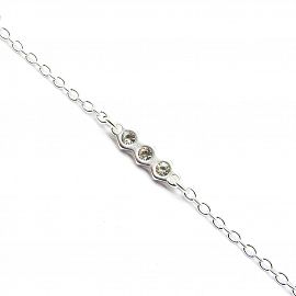 PULSERA PIEDRAS / ACERO BLANCO