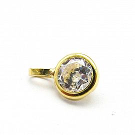 DIJE CUBIC 6MM /O.AMARILLO