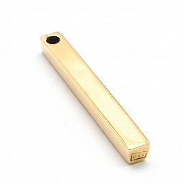 DIJE BARRA PASANTE 35x4MM /O.ROJO