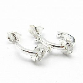AROS 1/2 ARGOLLA CUBICS  / PLATA