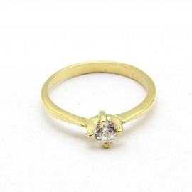 ANILLO CINTILLO SOLITARIO 3474 /O.AMARILLO