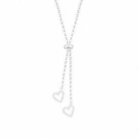 Corbatero de Corazones | Talla: ajust / PLATA