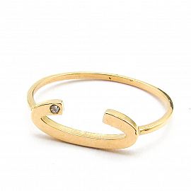 ANILLO INICIAL CUBIC 3710 /O.ROJO