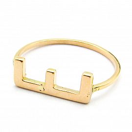 ANILLO INICIAL CUBIC 3710 /O.ROJO
