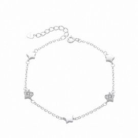Pulsera de Estrellas | Talla: 17+3 / PLATA