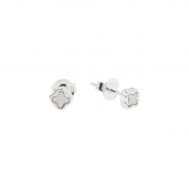 AROS FLOR  CUBIC  / PLATA