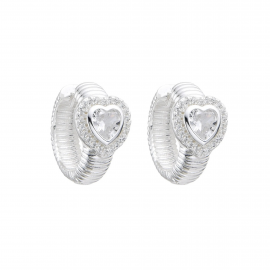 AROS ARGOLLA CORAZON 18MM / PLATA