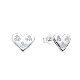 AROS CORAZÓN PIEDRAS / PLATA