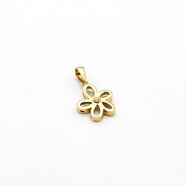DIJE FLOR CALADA 15MM CUBIC 2095BIS /O.ROJO