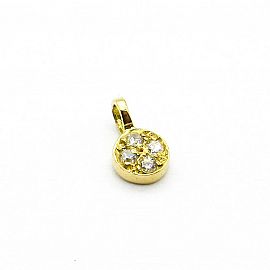 DIJE 6MM CUBICS 2191 /O.AMARILLO