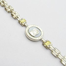 PULSERA PANTHER VIRGEN NIÑA NACAR /PLATA Y ORO